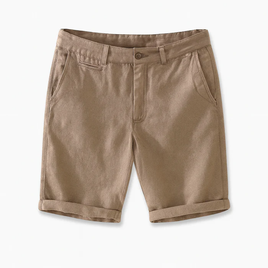 Bellar Herren-Leinen-Bermudashorts