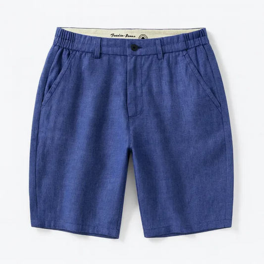 Ferrucci Herren-Bermudashorts aus Leinen