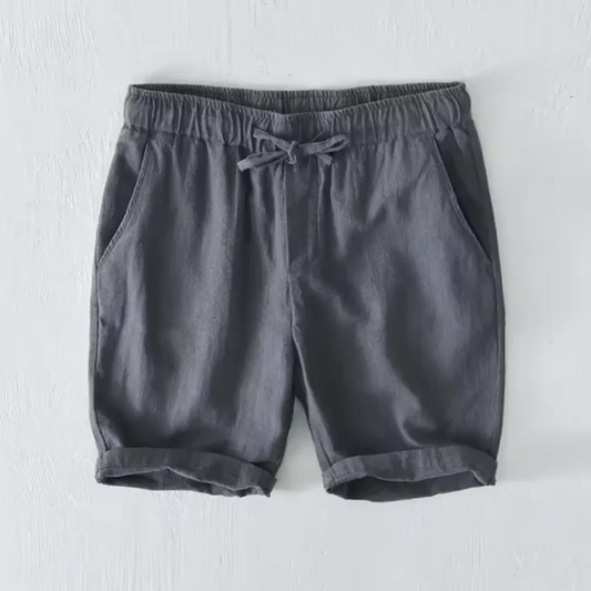 Herren-Leinen-Bermudashorts Casti